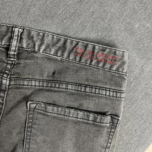 4th and Bleeker for Billabong 2013 black lace up low rise skinny jeans Size 28 - Picture 5 of 9